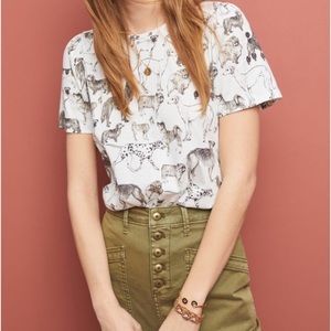Anthropologie 52 Conversations Dog Tee